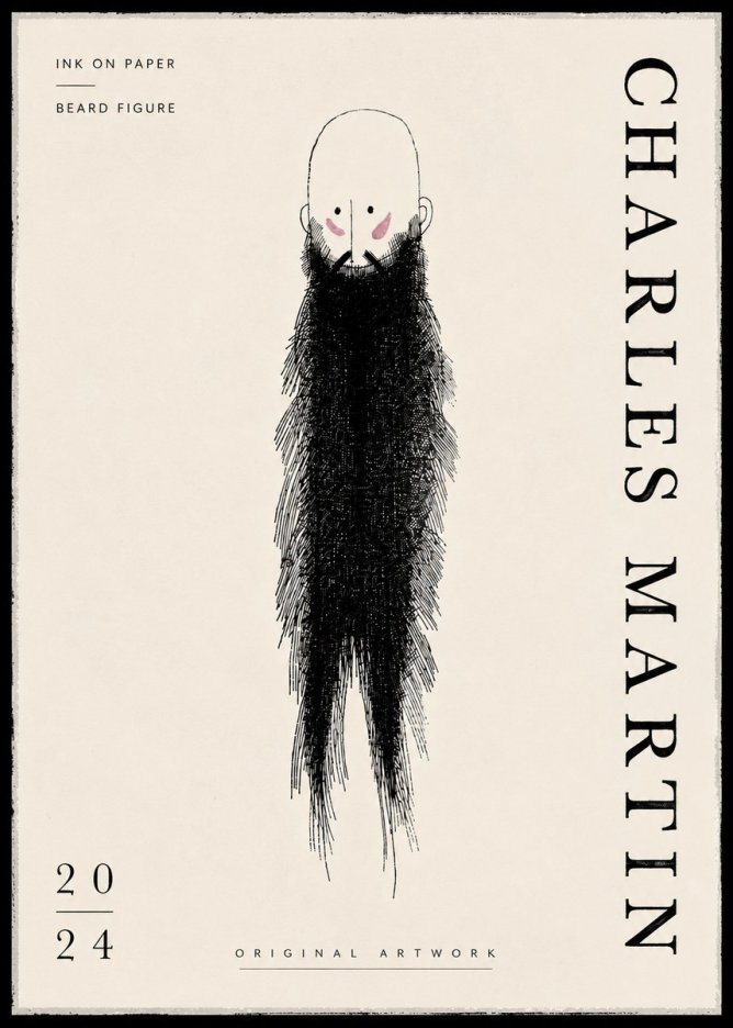 Charles Martin Beard Figure No6 - Affiche