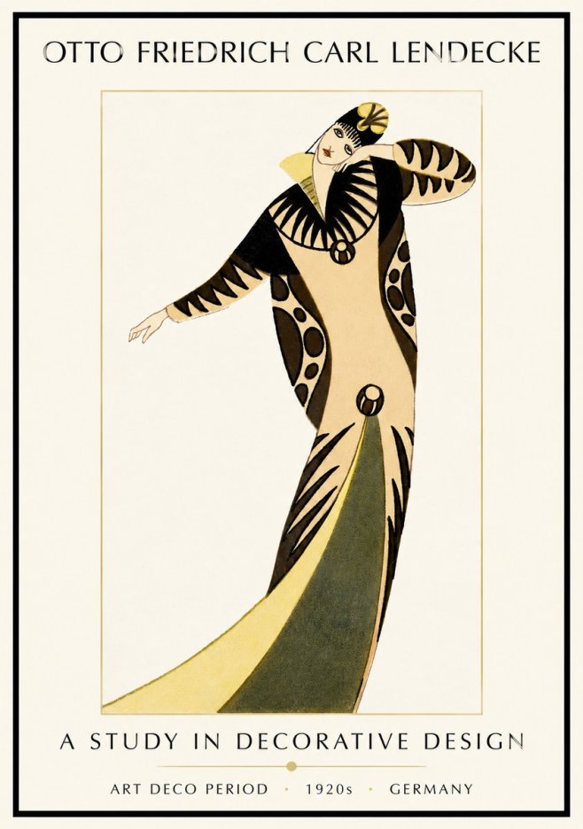 Otto Friedrich Carl Lendecke A Study in Decorative Design No1 - Affiche