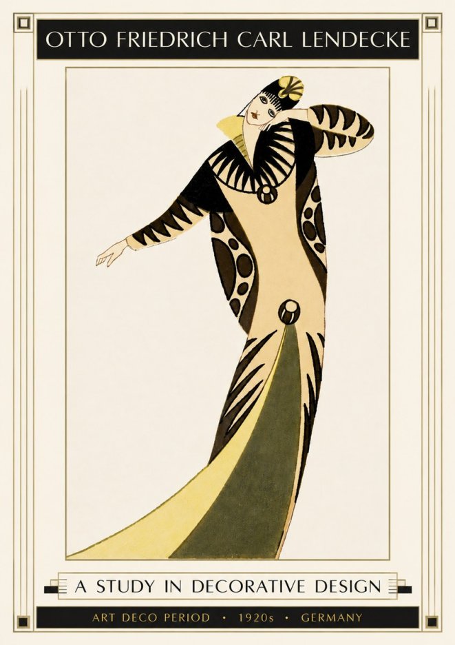 Otto Friedrich Carl Lendecke A Study in Decorative Design No4 - Affiche