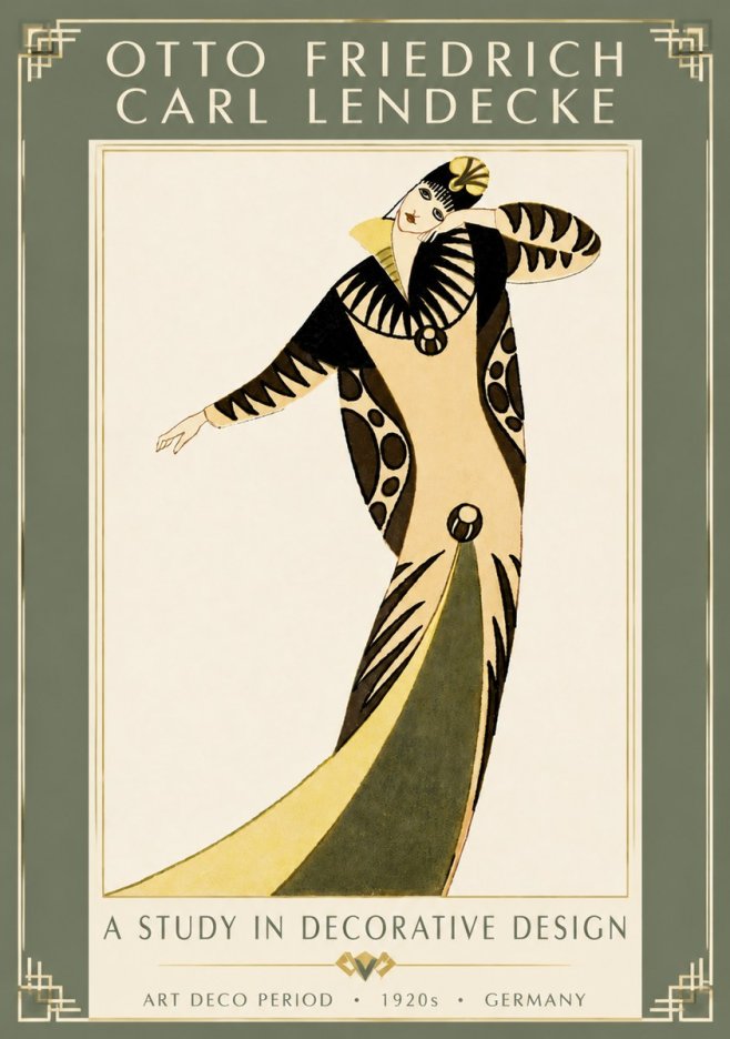 Otto Friedrich Carl Lendecke A Study in Decorative Design No5 - Affiche