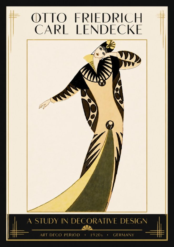 Otto Friedrich Carl Lendecke A Study in Decorative Design No6 - Affiche