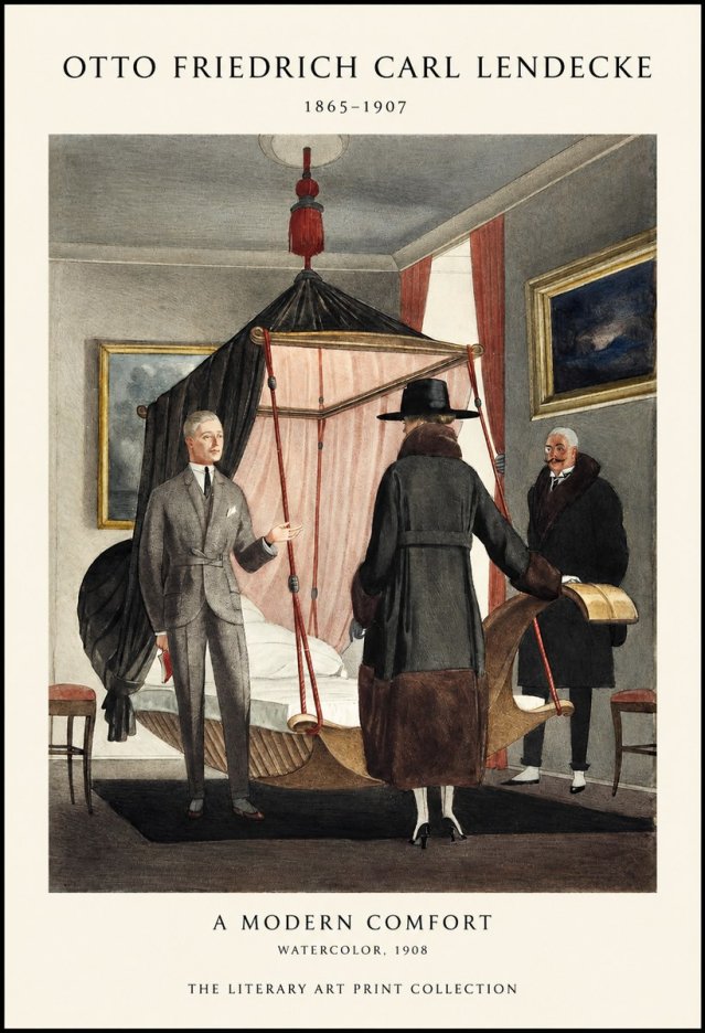 Otto Friedrich Carl Lendecke A Modern Comfort No1 - Affiche