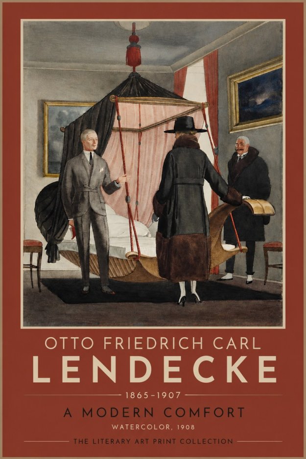 Otto Friedrich Carl Lendecke A Modern Comfort No4 - Affiche