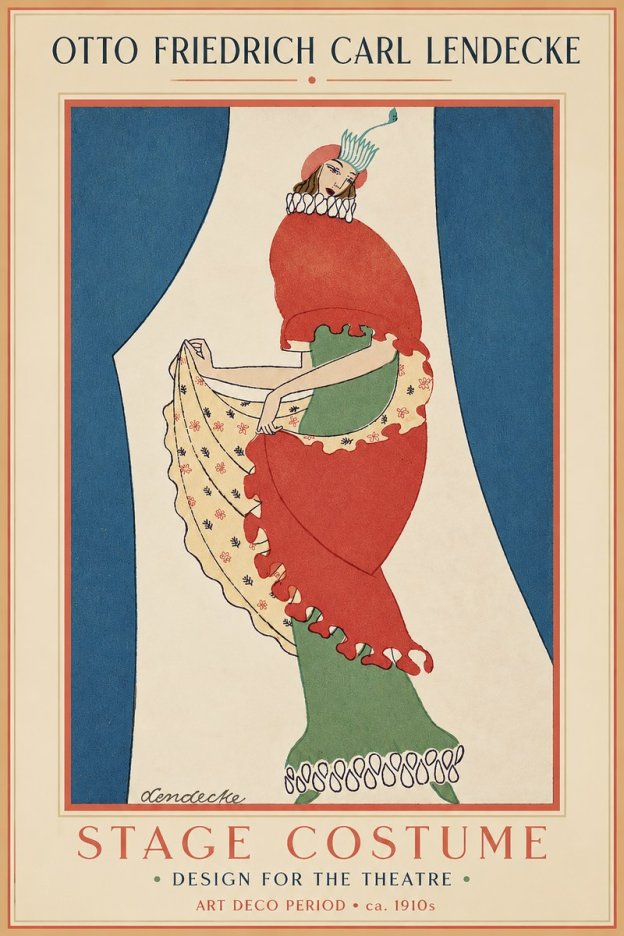 Otto Friedrich Carl Lendecke Stage Costume No3 - Affiche
