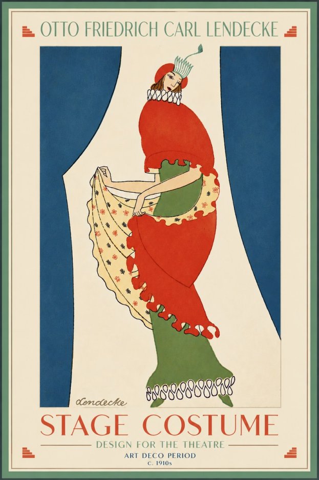 Otto Friedrich Carl Lendecke Stage Costume No6 - Affiche