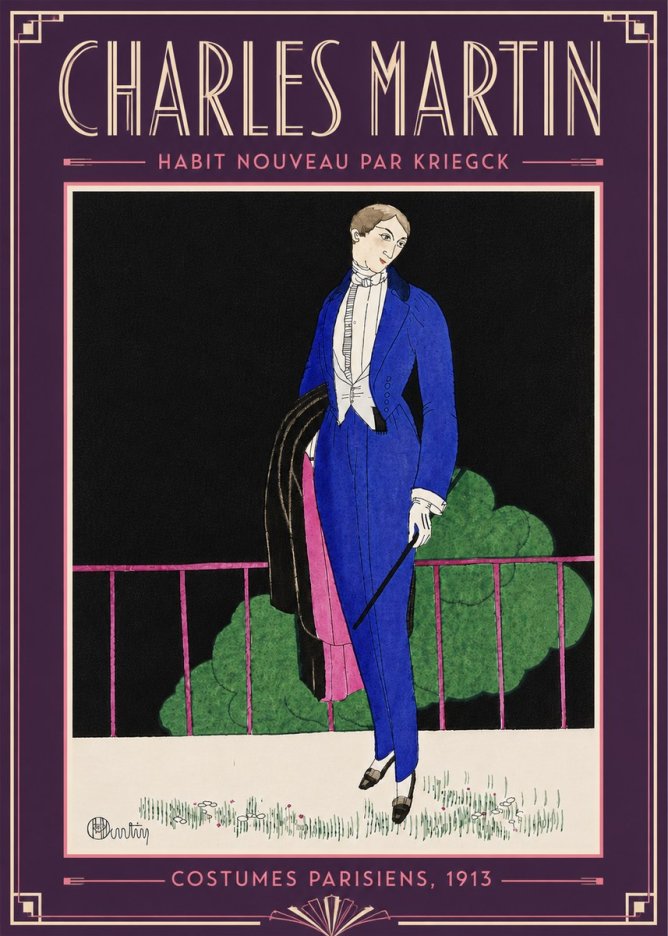 Charles Martin Habit Nouveau Par Kriegk No6 - Affiche