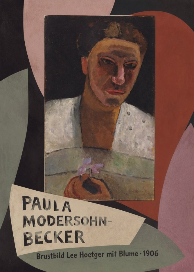Paula Modersohn-Becker Brustbild Lee Hoetger Mit Blume No5 - Affiche
