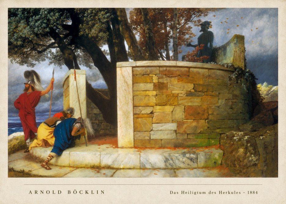Arnold Böcklin Das Heiligtum Des Herkules I No2 - Affiche