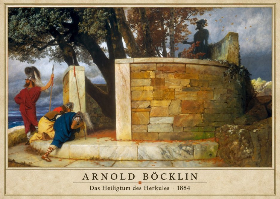 Arnold Böcklin Das Heiligtum Des Herkules I No3 - Affiche