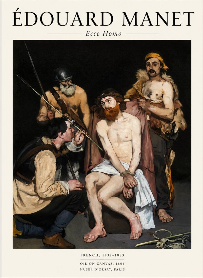 Édouard Manet Ecce Homo No1 - Affiche