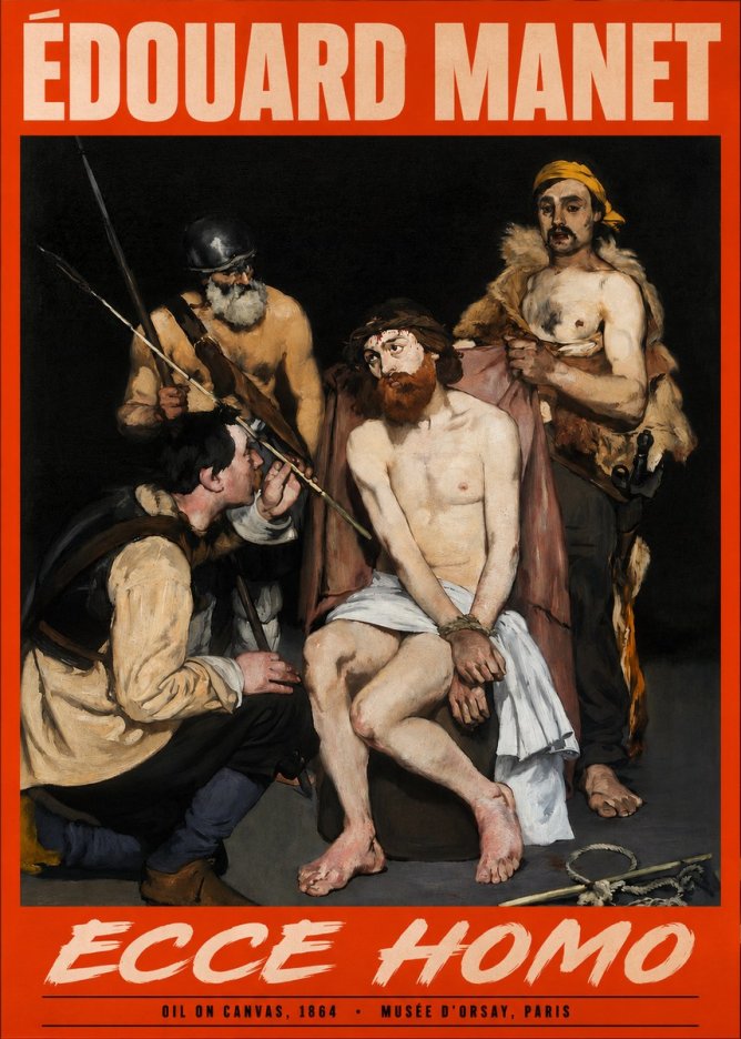 Édouard Manet Ecce Homo No2 - Affiche