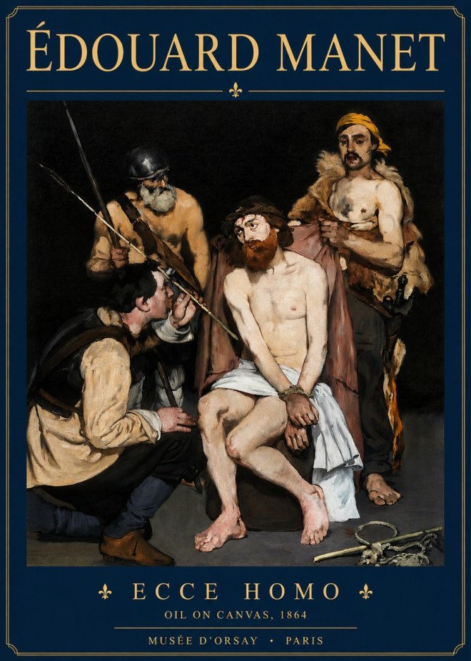 Édouard Manet Ecce Homo No3 - Affiche