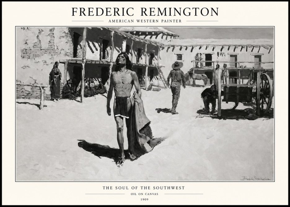 Frederic Remington The Soul of the Southwest No1 - Affiche