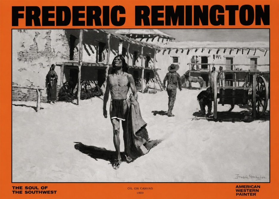 Frederic Remington The Soul of the Southwest No2 - Affiche
