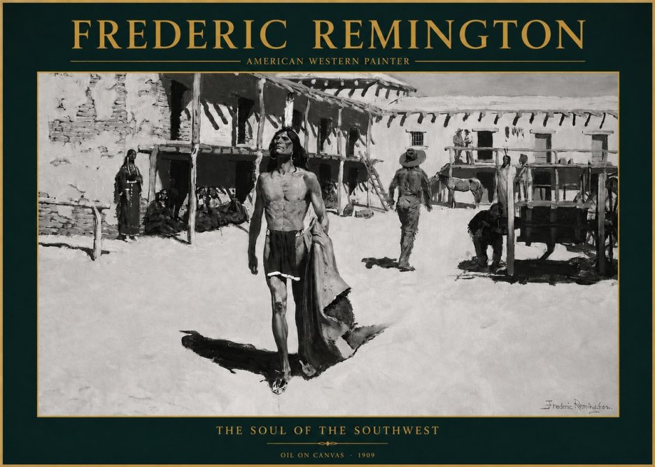 Frederic Remington The Soul of the Southwest No3 - Affiche