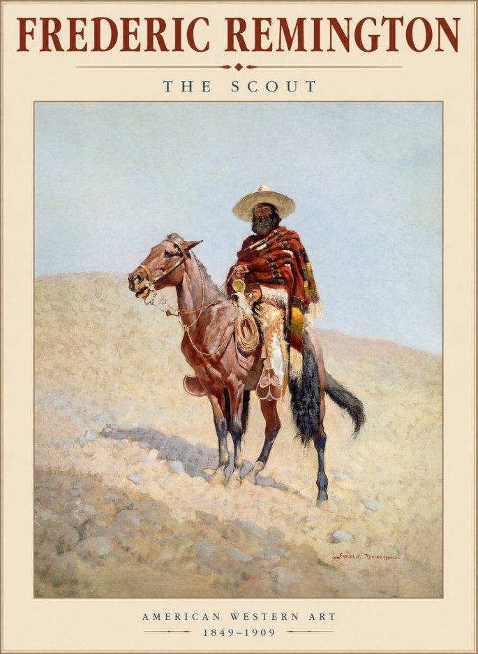 Frederic Remington The Scout I No1 - Affiche