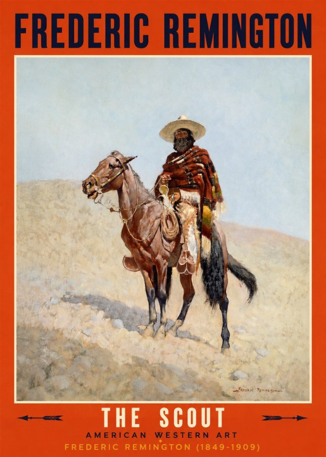 Frederic Remington The Scout I No2 - Affiche