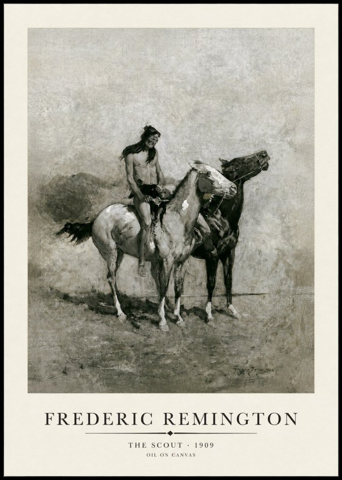 Frederic Remington The Scout II No1 - Affiche