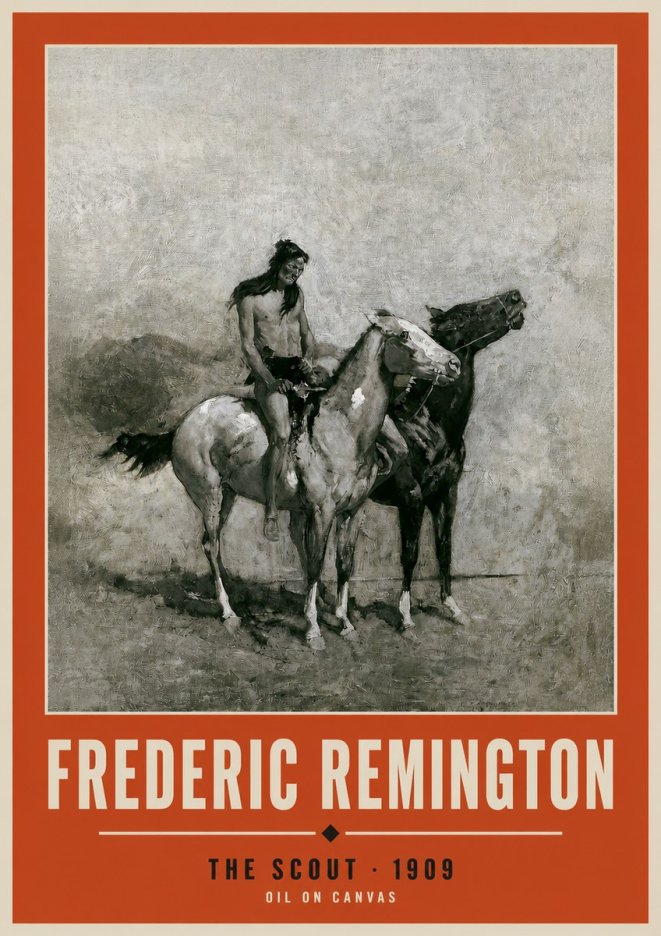 Frederic Remington The Scout II No2 - Affiche