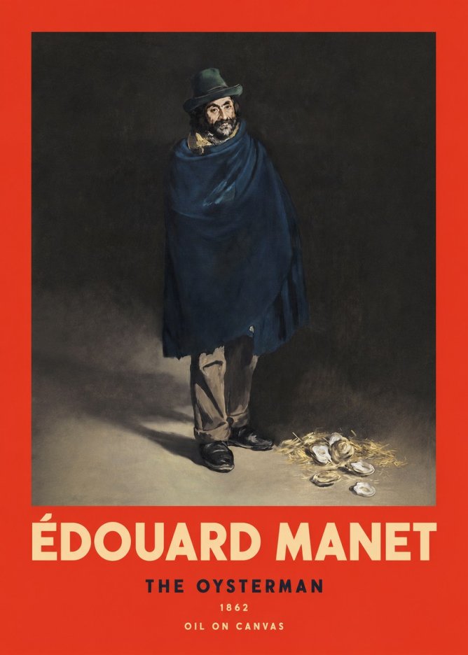Édouard Manet The Oysterman No2 - Affiche