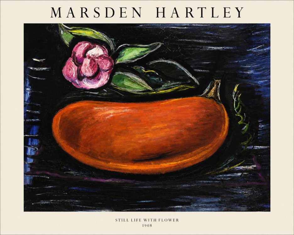 Marsden Hartley Still Life with Flower No1 - Affiche