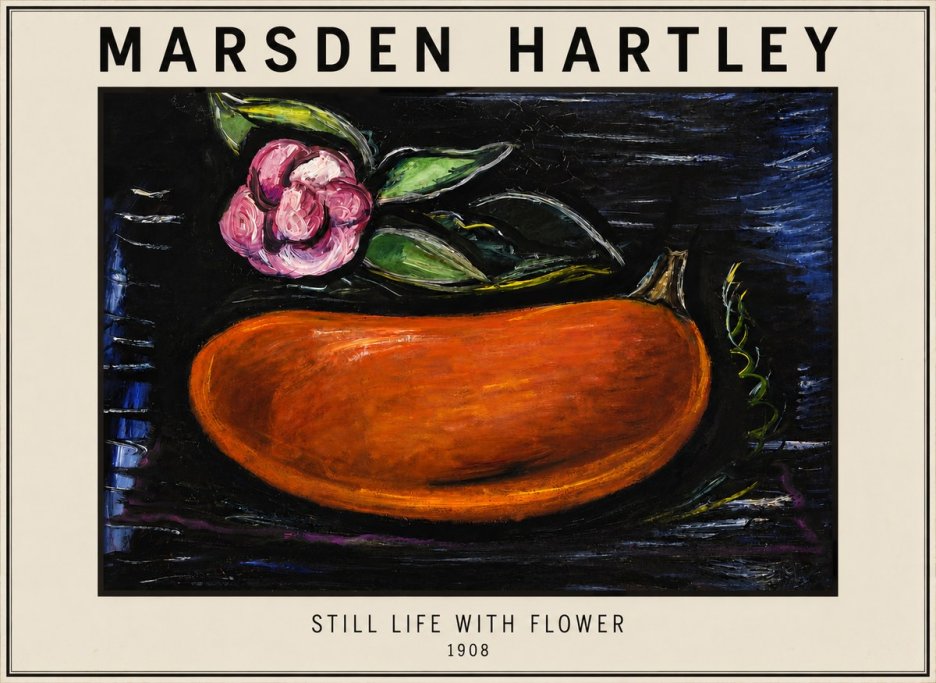 Marsden Hartley Still Life with Flower No3 - Affiche