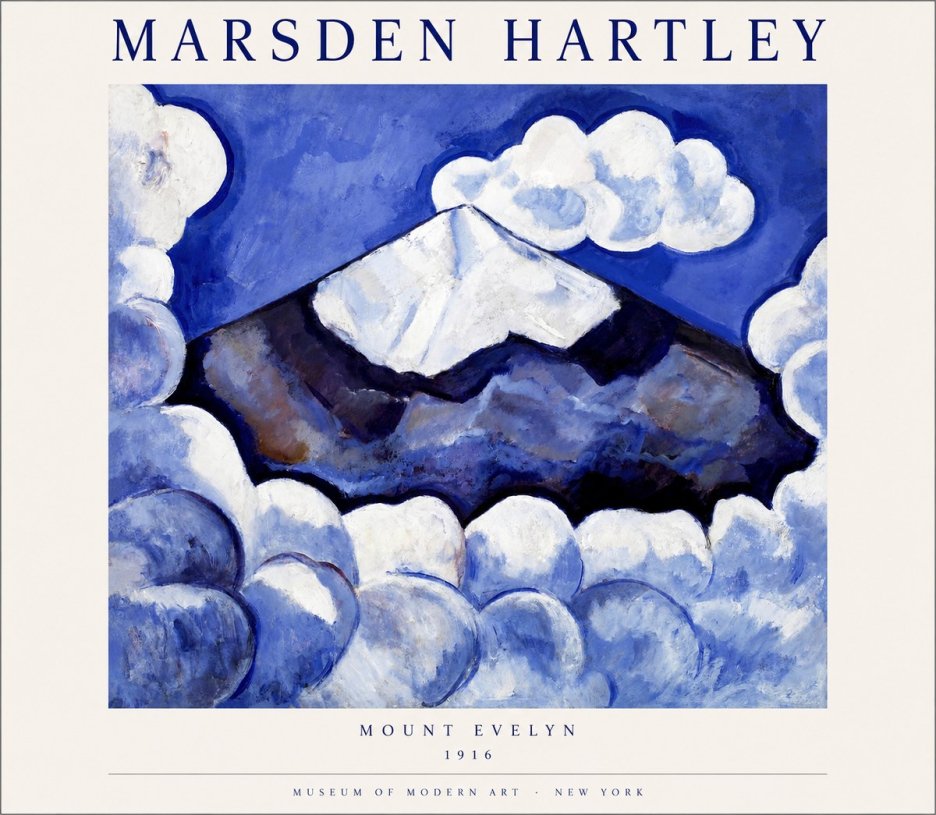Marsden Hartley Mount Evelyn No1 - Affiche