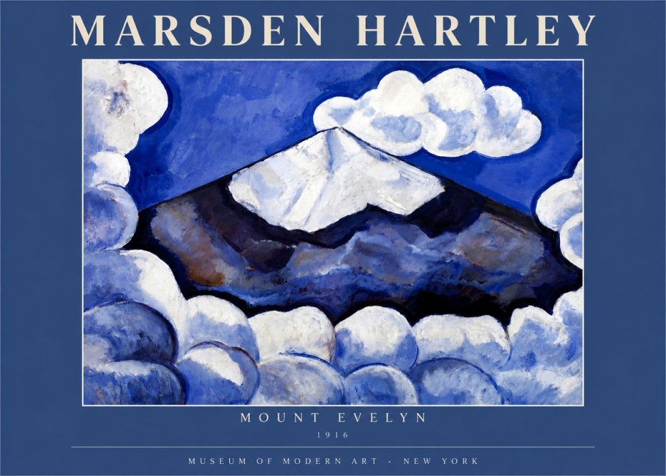 Marsden Hartley Mount Evelyn No3 - Affiche