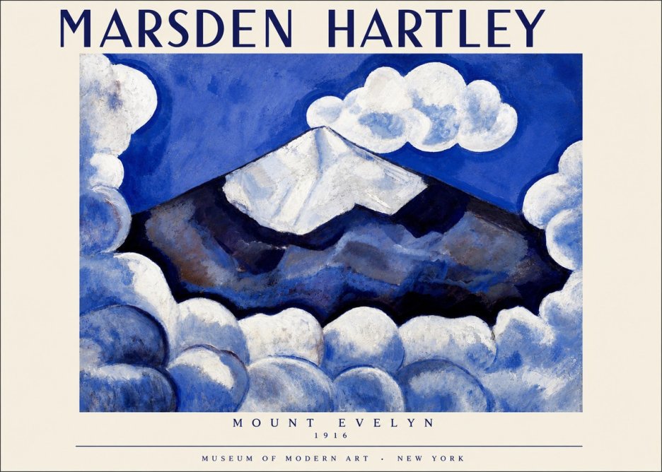 Marsden Hartley Mount Evelyn No4 - Affiche