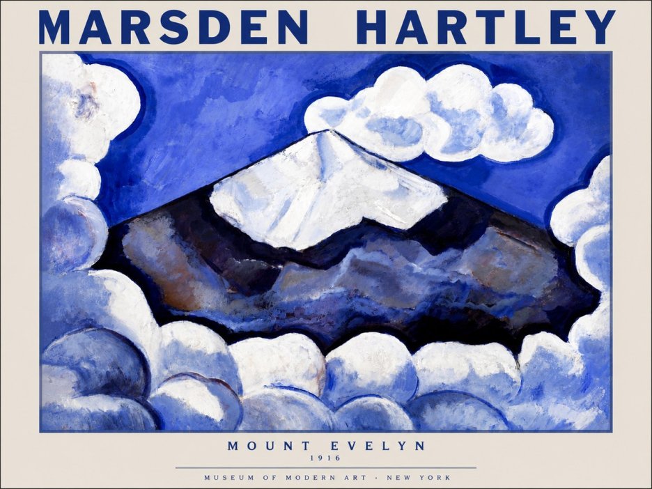Marsden Hartley Mount Evelyn No5 - Affiche