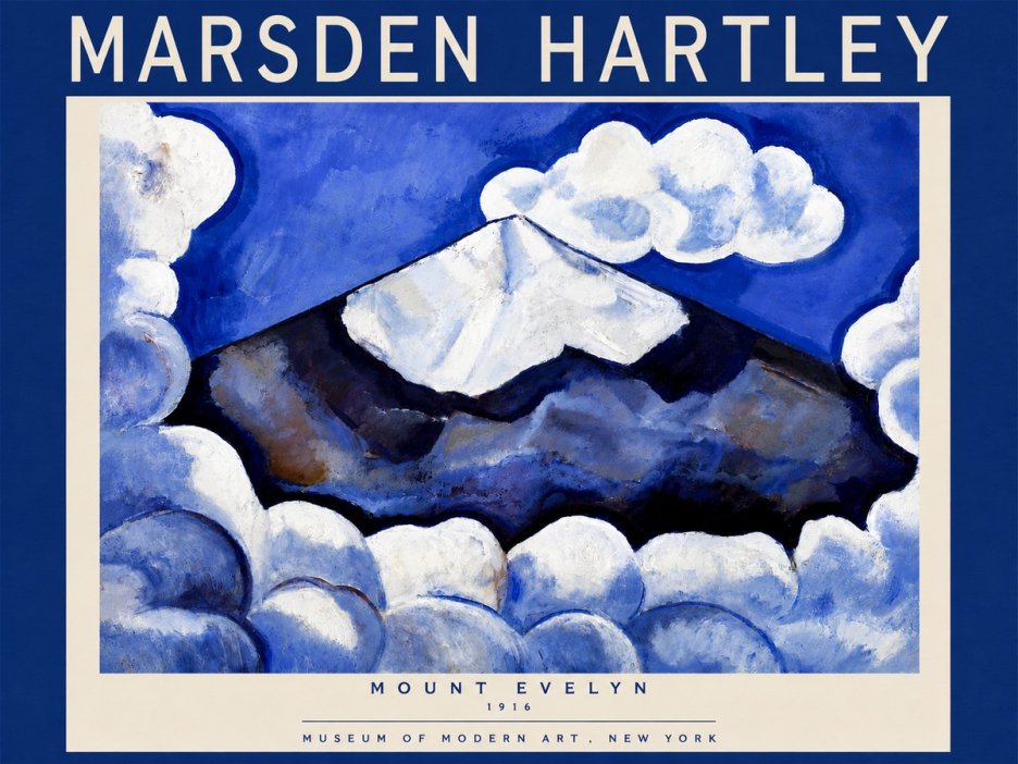 Marsden Hartley Mount Evelyn No6 - Affiche