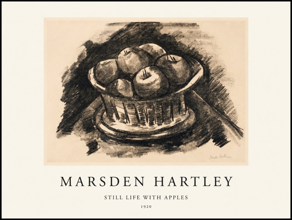 Marsden Hartley Still Life with Apples No1 - Affiche