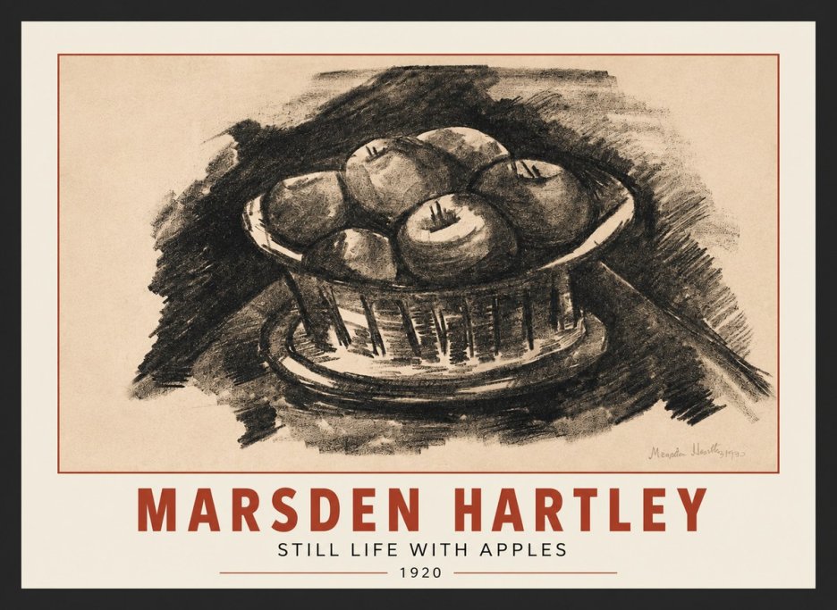Marsden Hartley Still Life with Apples No3 - Affiche