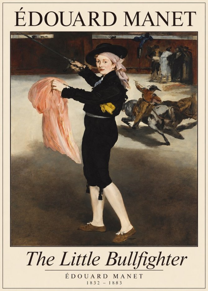 Édouard Manet The Little Bullfighter No1 - Affiche