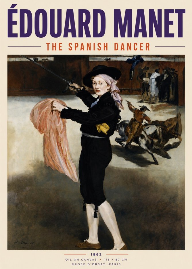 Édouard Manet The Little Bullfighter No5 - Affiche