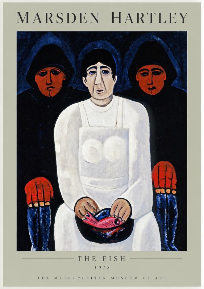 Marsden Hartley The Fish No3 - Affiche