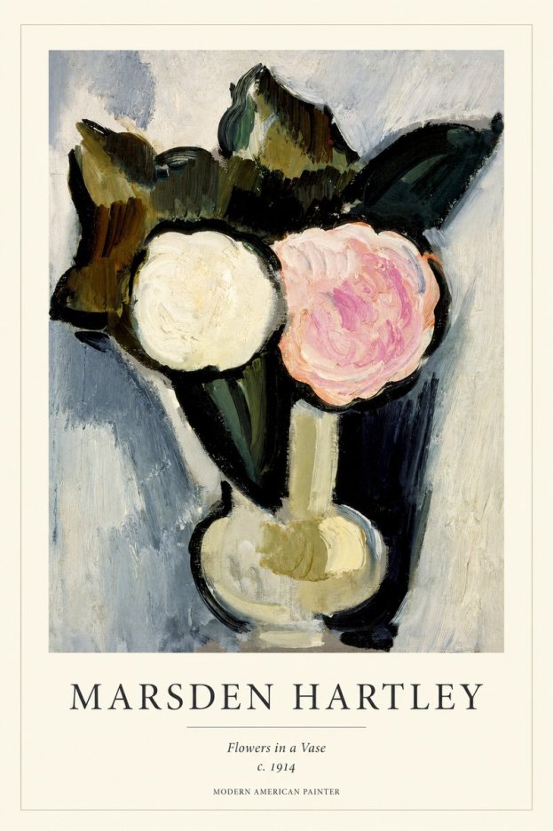Marsden Hartley Flowers in a Vase No1 - Affiche