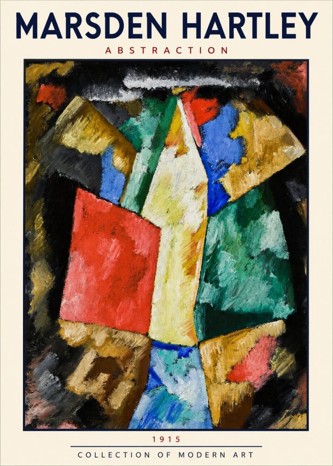 Marsden Hartley Abstraction No2 - Affiche