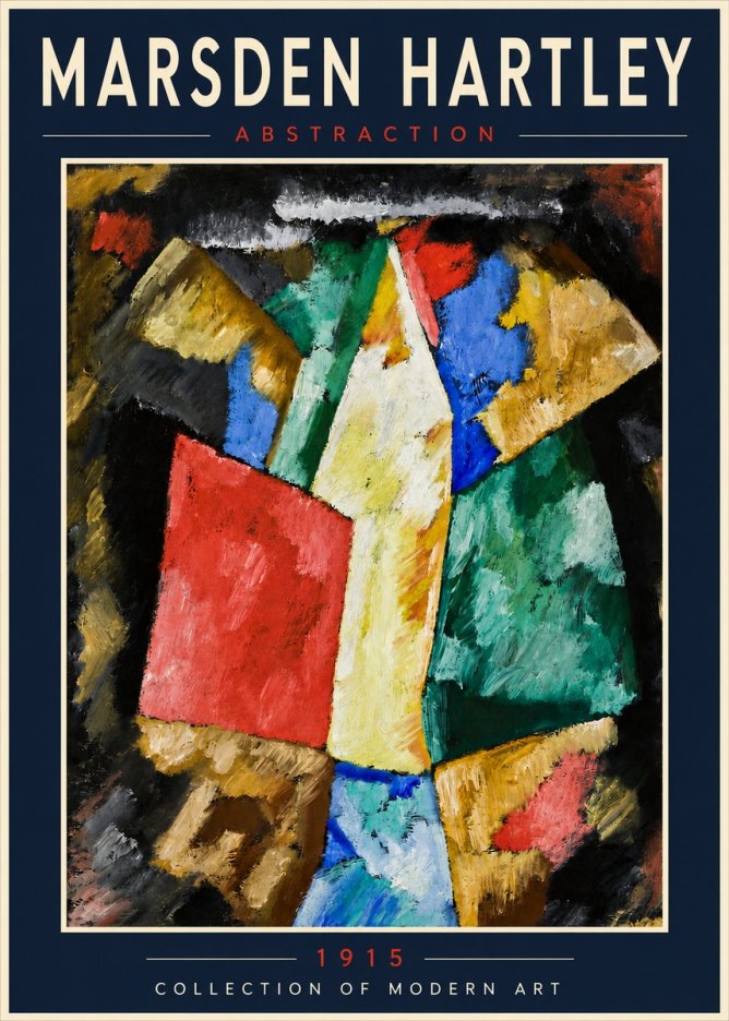 Marsden Hartley Abstraction No4 - Affiche