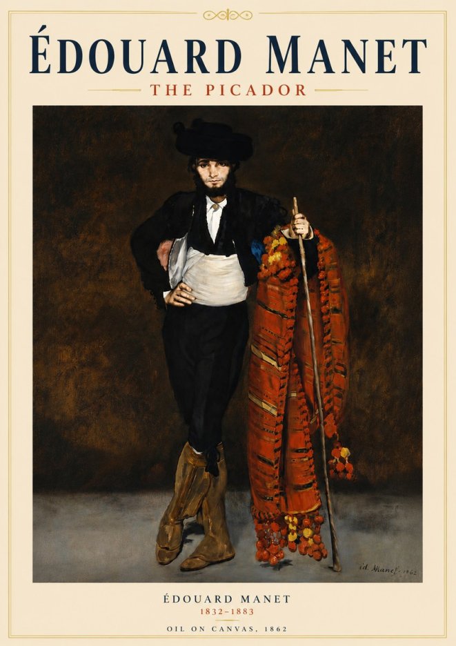 Édouard Manet The Picador No4 - Affiche