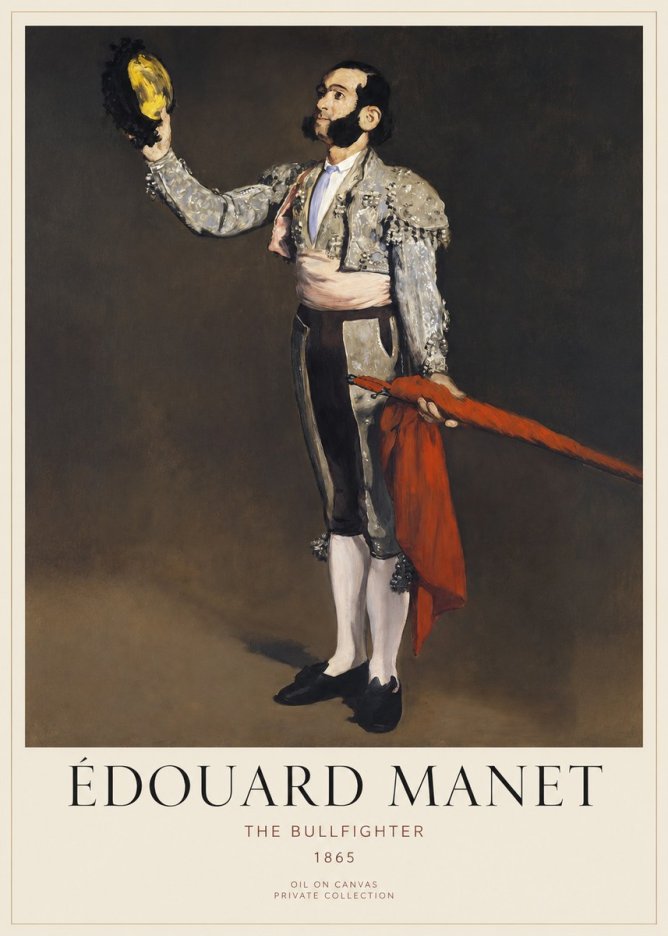 Édouard Manet The Bullfighter No6 - Affiche