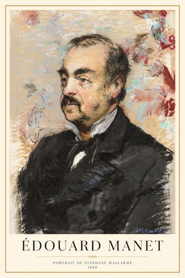 Édouard Manet Portrait of Stéphane Mallarmé I No1 - Affiche