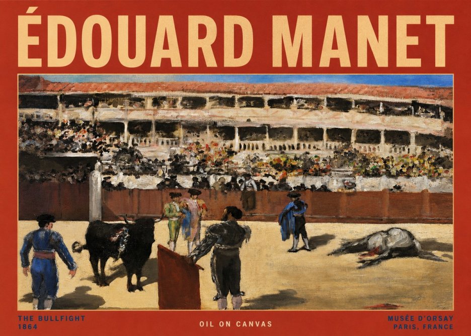 Édouard Manet The Bullfight II No2 - Affiche