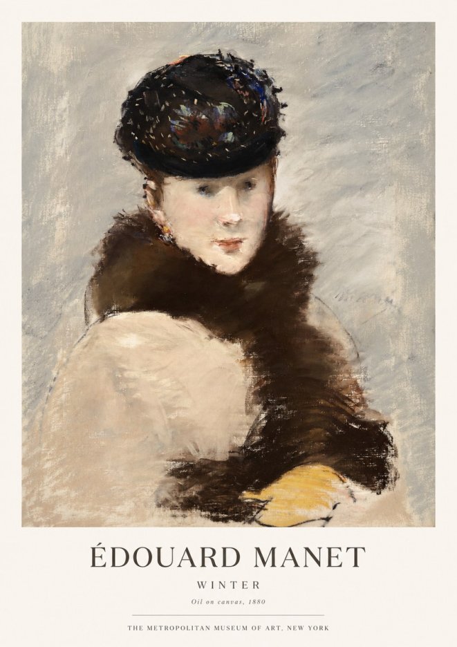 Édouard Manet Winter No1 - Affiche