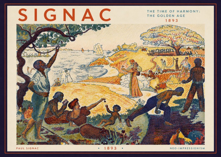 Signac The Time of Harmony: the Golden Age No6 - Affiche