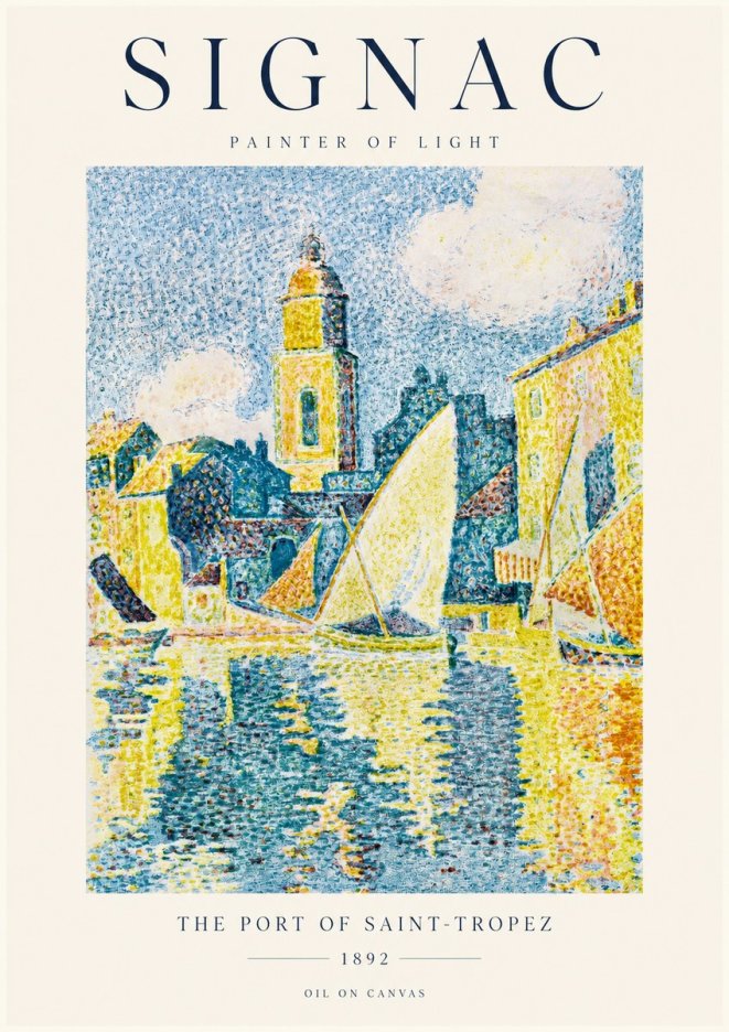 Signac The Port of Saint-tropez No1 - Affiche