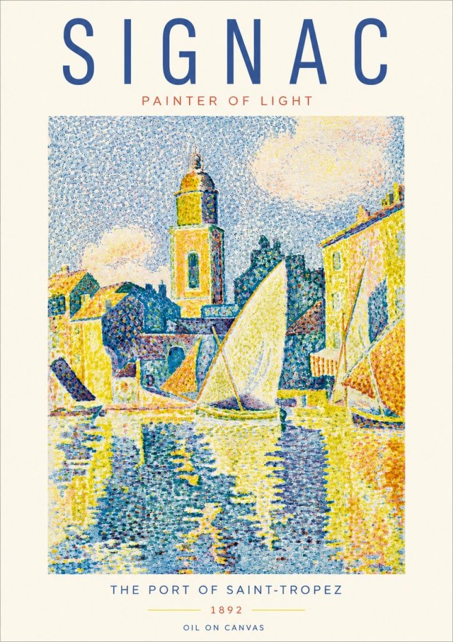 Signac The Port of Saint-tropez No3 - Affiche