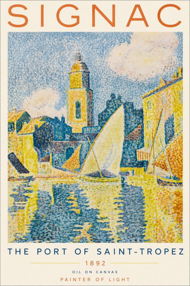 Signac The Port of Saint-tropez No4 - Affiche