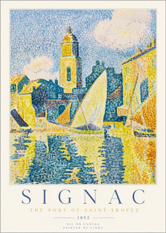 Signac The Port of Saint-tropez No5 - Affiche