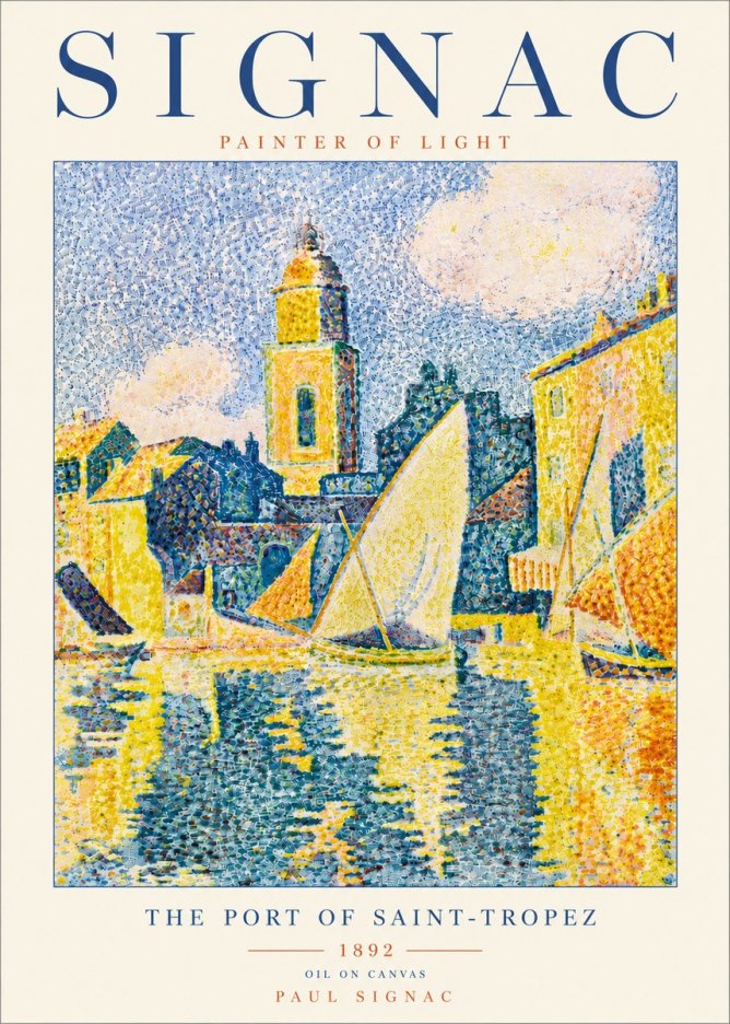 Signac The Port of Saint-tropez No6 - Affiche